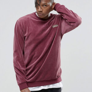 Men's Maroon Premium Velour Sweatshirt
